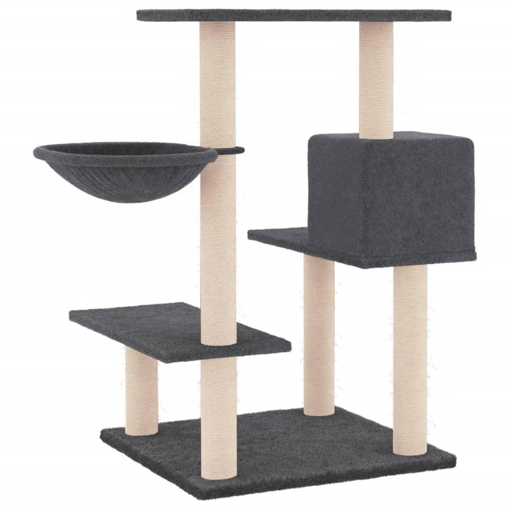 Arbre à chat avec griffoirs en sisal gris foncé 82,5 cm - Animalerie en ligne Kat-Shop