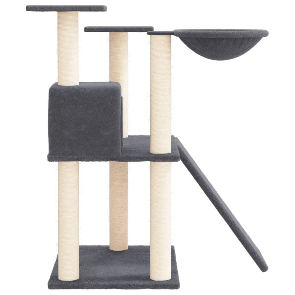 Arbre à chat avec griffoirs en sisal Gris foncé 83 cm - Animalerie en ligne Kat-Shop