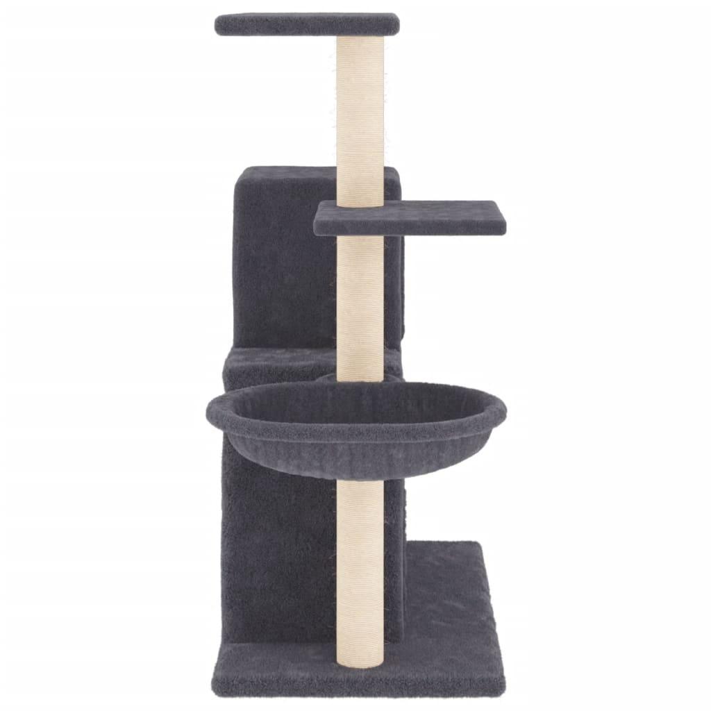 Arbre à chat avec griffoirs en sisal Gris foncé 83 cm - Animalerie en ligne Kat-Shop