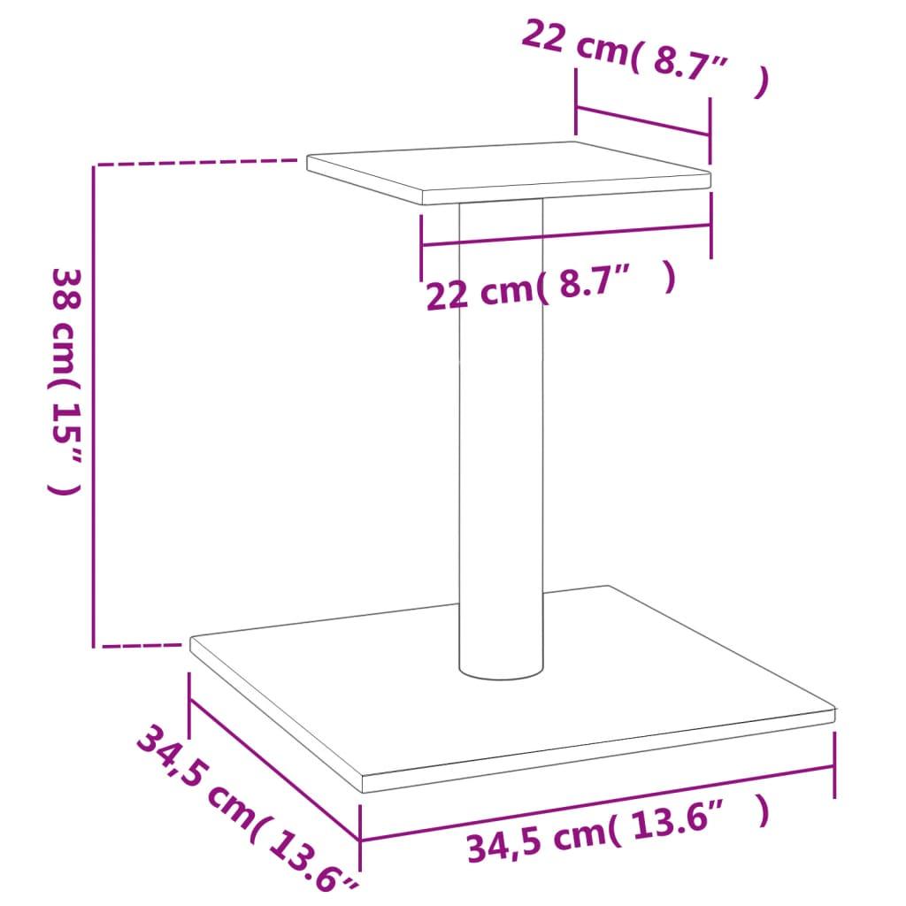 Arbre à chat avec plate-forme crème 38 cm - Animalerie en ligne Kat-Shop