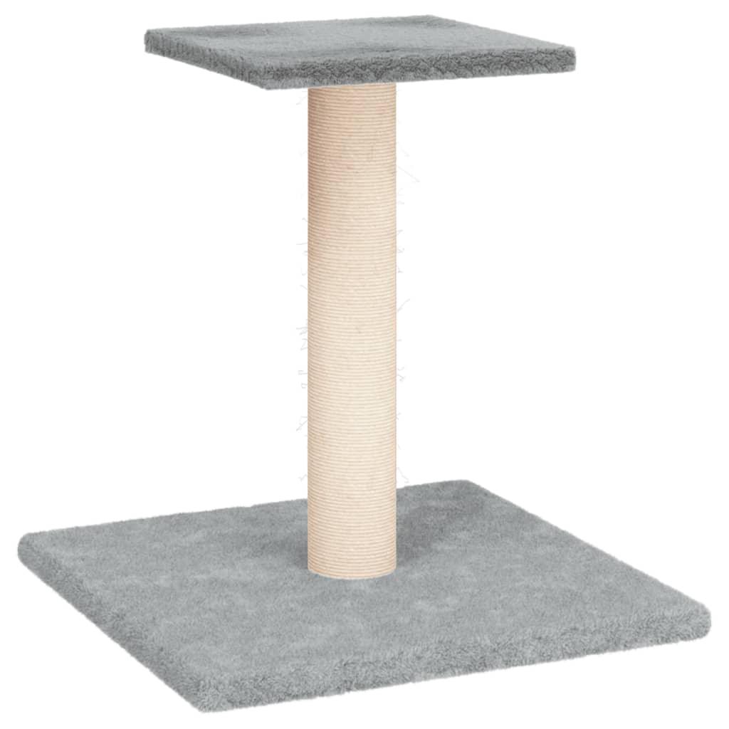 Arbre à chat avec plate-forme gris clair 38 cm - Animalerie en ligne Kat-Shop