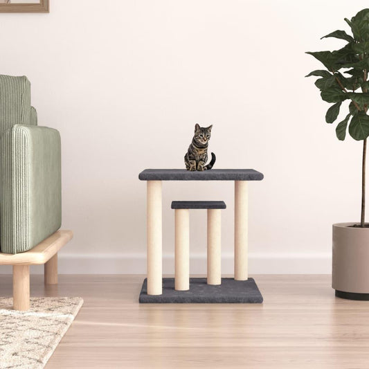 Arbres à chat avec plates-formes gris foncé 50 cm - Animalerie en ligne Kat-Shop