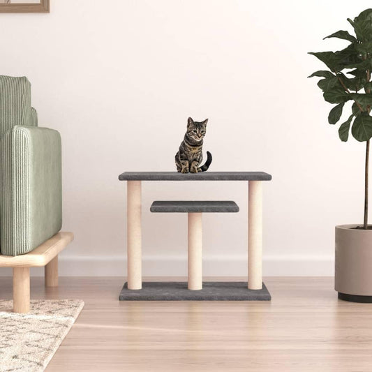 Arbres à chat avec plates-formes gris foncé 62,5 cm - Animalerie en ligne Kat-Shop