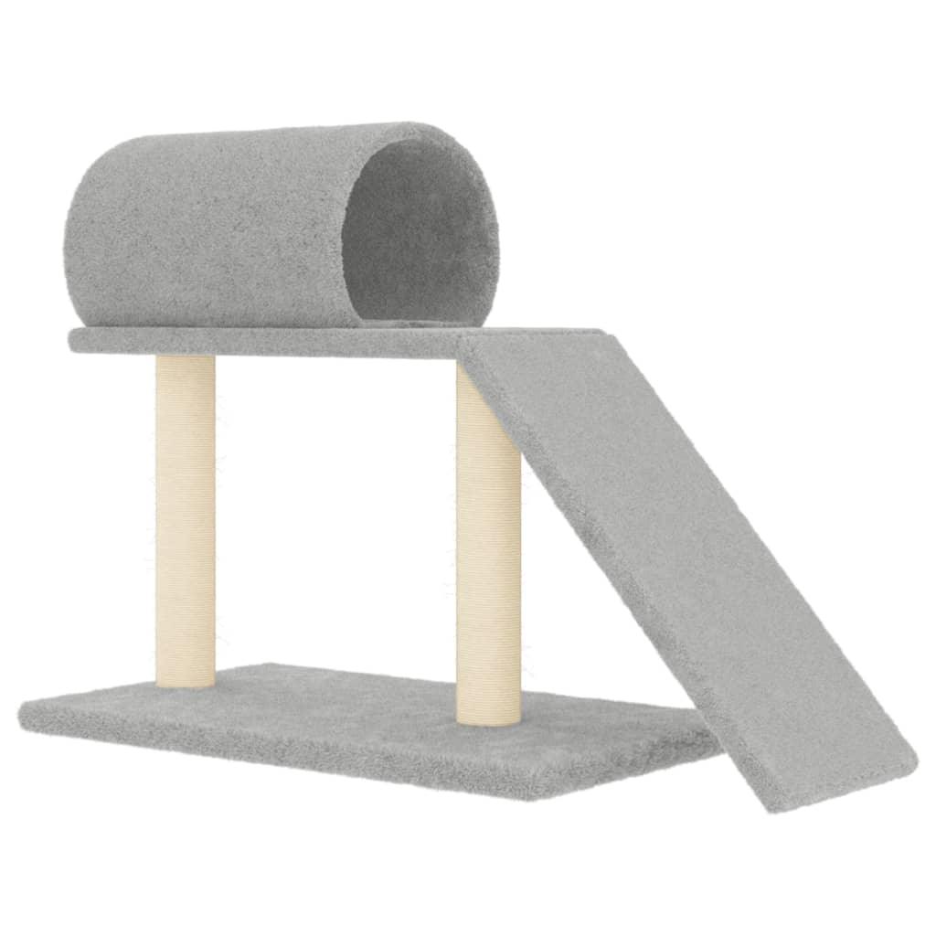 Arbres à chat avec tunnel et échelle gris clair 55,5 cm - Animalerie en ligne Kat-Shop