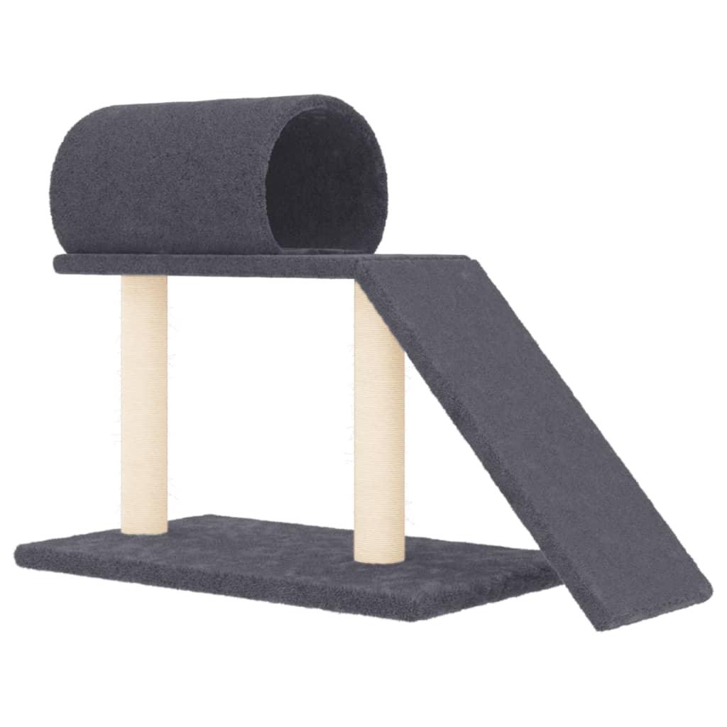 Arbres à chat avec tunnel et échelle gris foncé 55,5 cm - Animalerie en ligne Kat-Shop