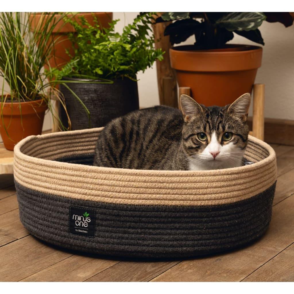 Beeztees Lit pour chat Minus One Xana 45x14 cm Gris et marron - Animalerie en ligne Kat-Shop