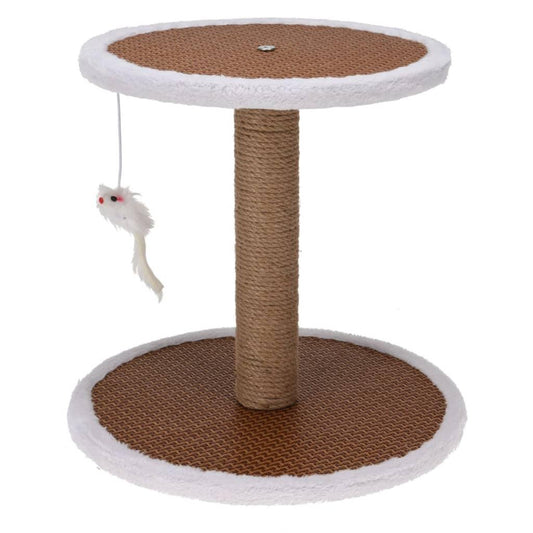 Collection Arbre à chat sur pied avec souris 35x35x33 cm - Animalerie en ligne Kat-Shop