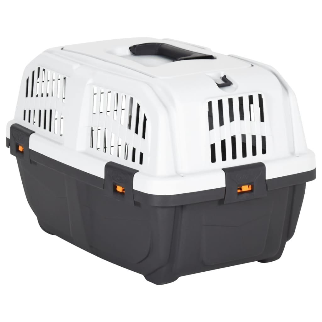 Transporteur pour animaux de compagnie et porte en métal PP - Animalerie en ligne Kat-Shop