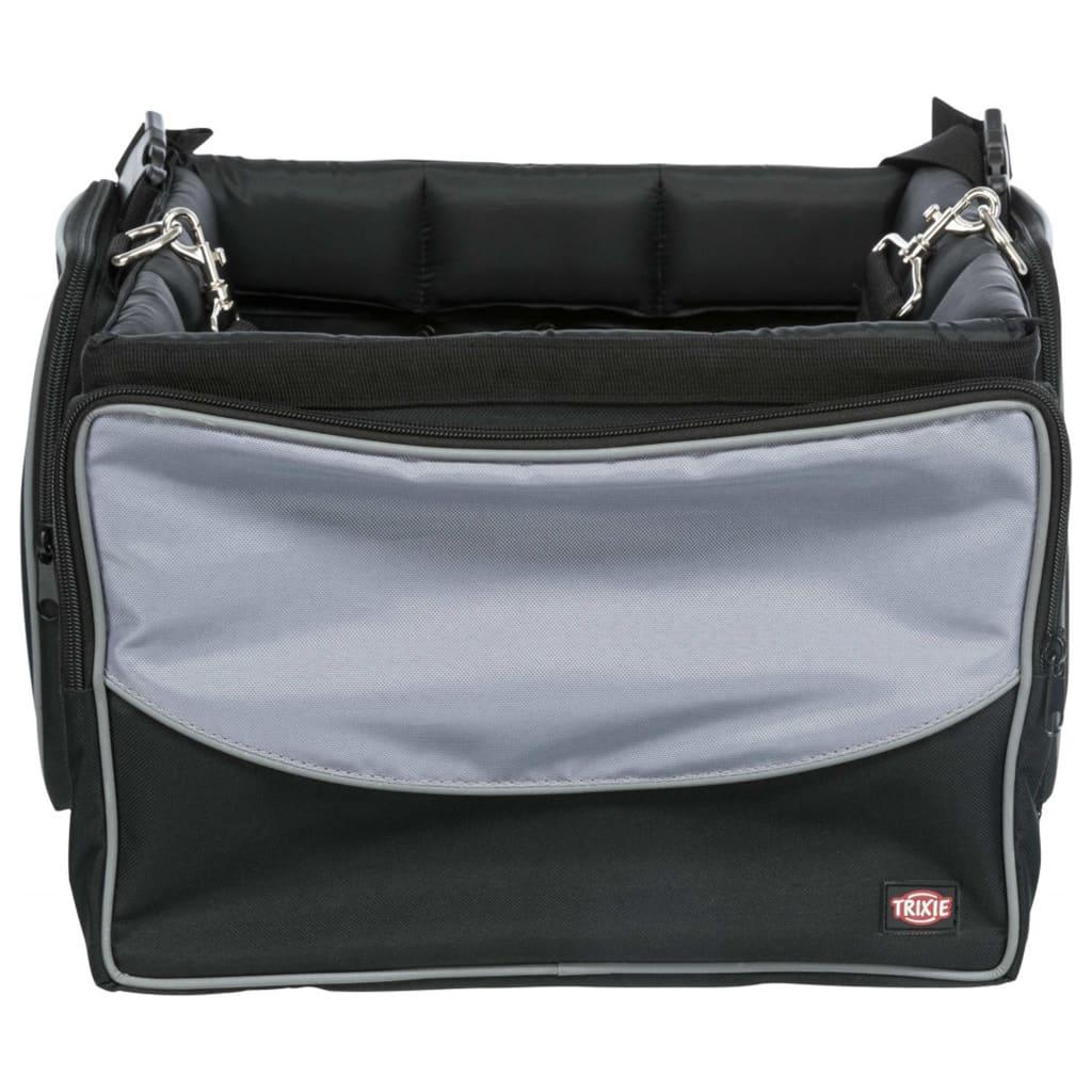 TRIXIE Panier avant de vélo pour animaux 41x26x26 cm Noir et gris - Animalerie en ligne Kat-Shop